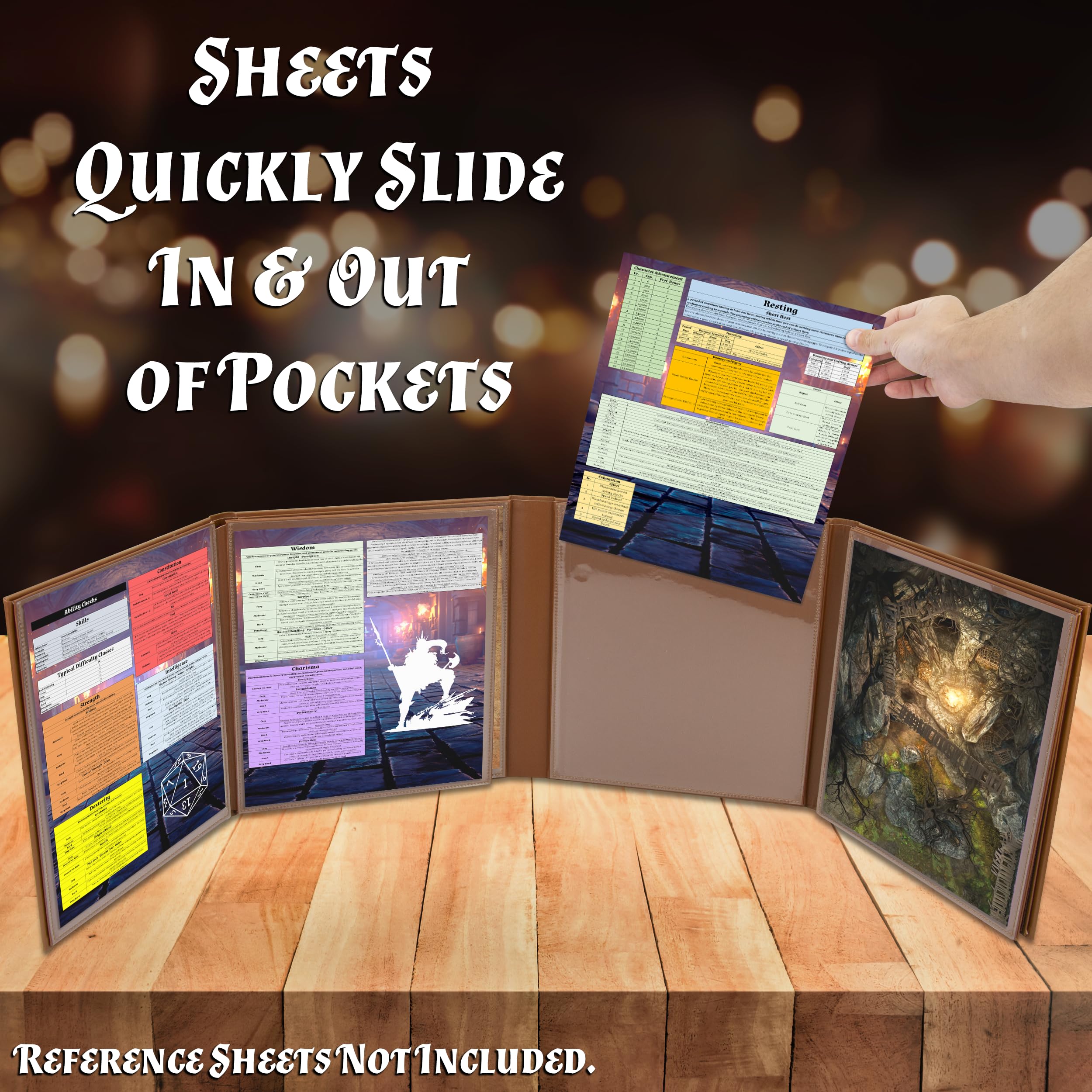 CASEMATIX DM Screen Wet-Erase Pockets keep notes erasable and ready.