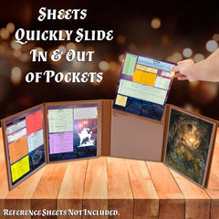CASEMATIX DM Screen Wet-Erase Pockets keep notes erasable and ready.