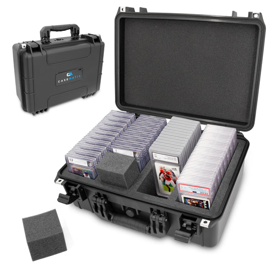 CASEMATIX Graded Card Case Pro Edition front view showing rugged protection for slabs