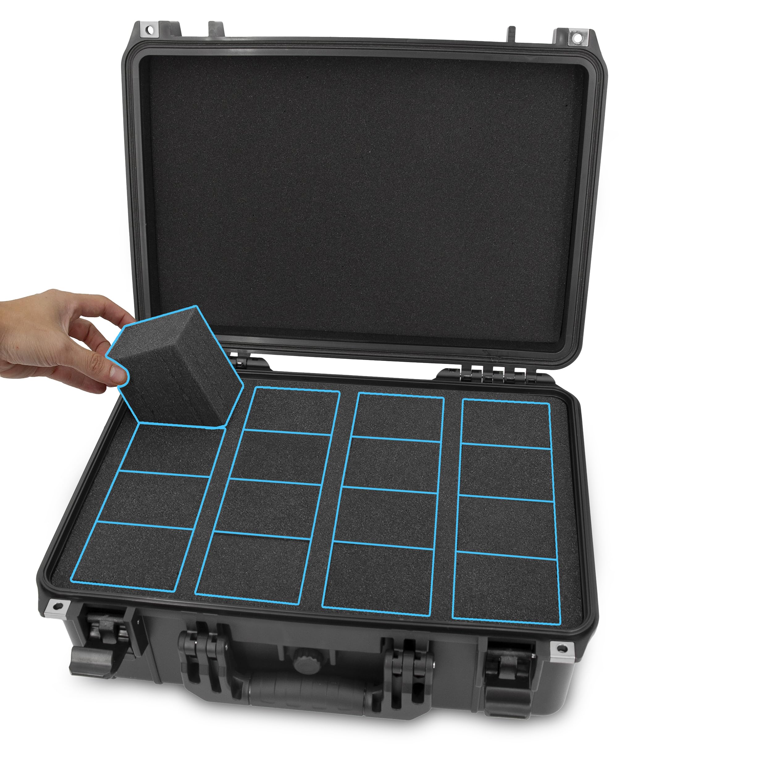 CASEMATIX Graded Card Case Pro Edition padlock rings add security