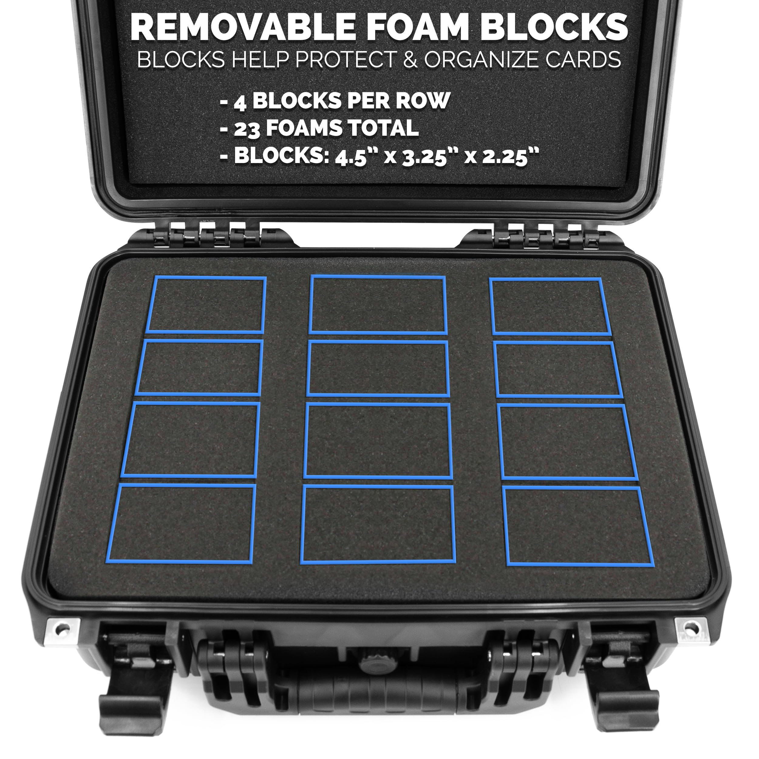 CASEMATIX foam blocks removable for customizable fit and protection