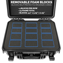 CASEMATIX foam blocks removable for customizable fit and protection