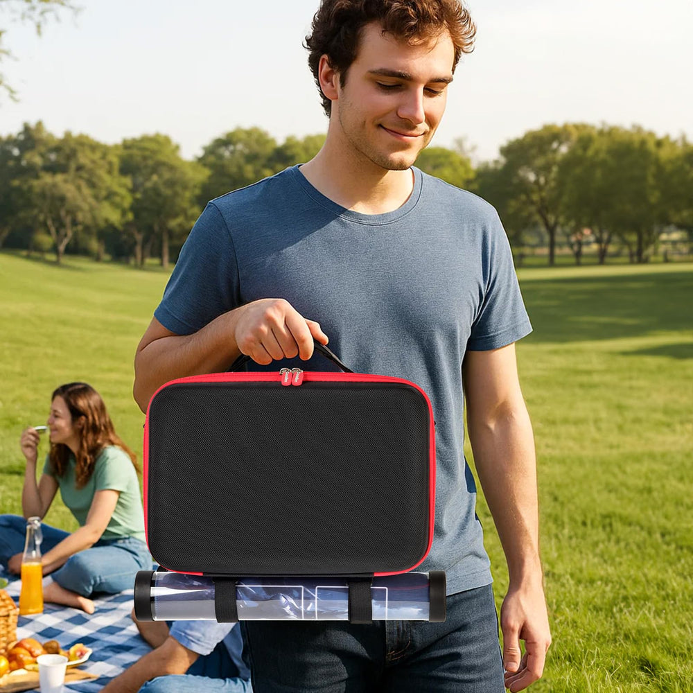 casmilee detachable shoulder strap enables hands-free transport