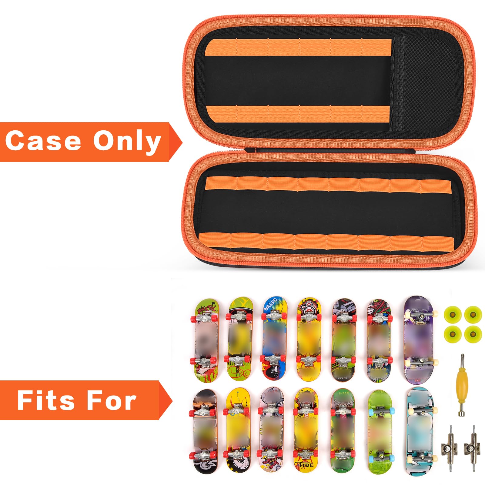 casmilee fingerboard case side profile slim design saves space
