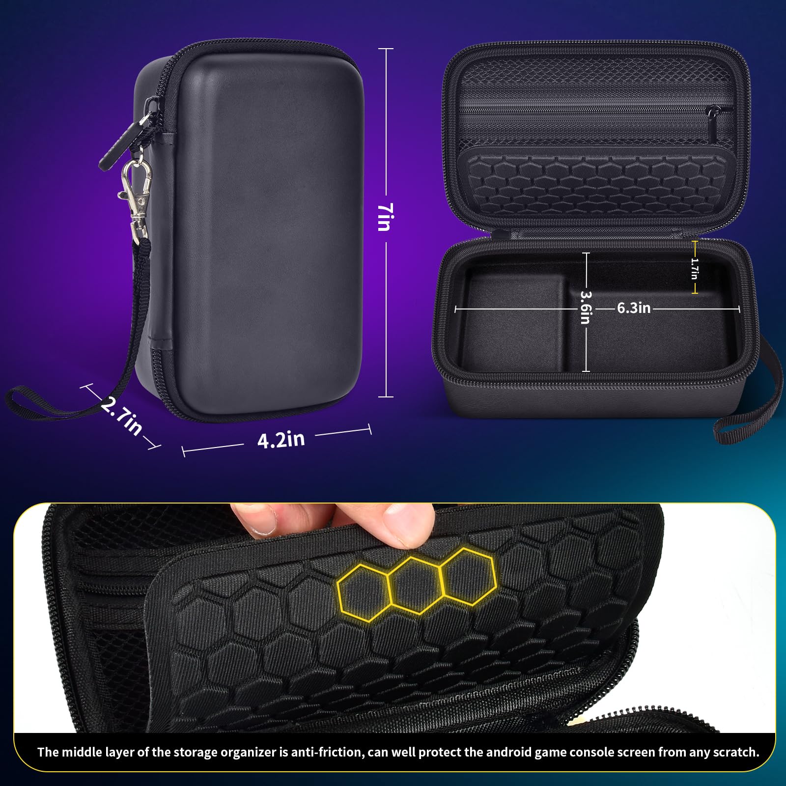 casmilee R36MAX case detachable hand strap adds portable convenience