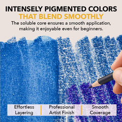 Castle Art Supplies three-layer trays organize colors by family for easy selection.