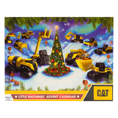 CAT Advent Calendar 24 windows open to reveal surprise little machines and accessories.