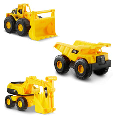 CAT Construction 7-inch dump truck in action for sandbox play and durable fun