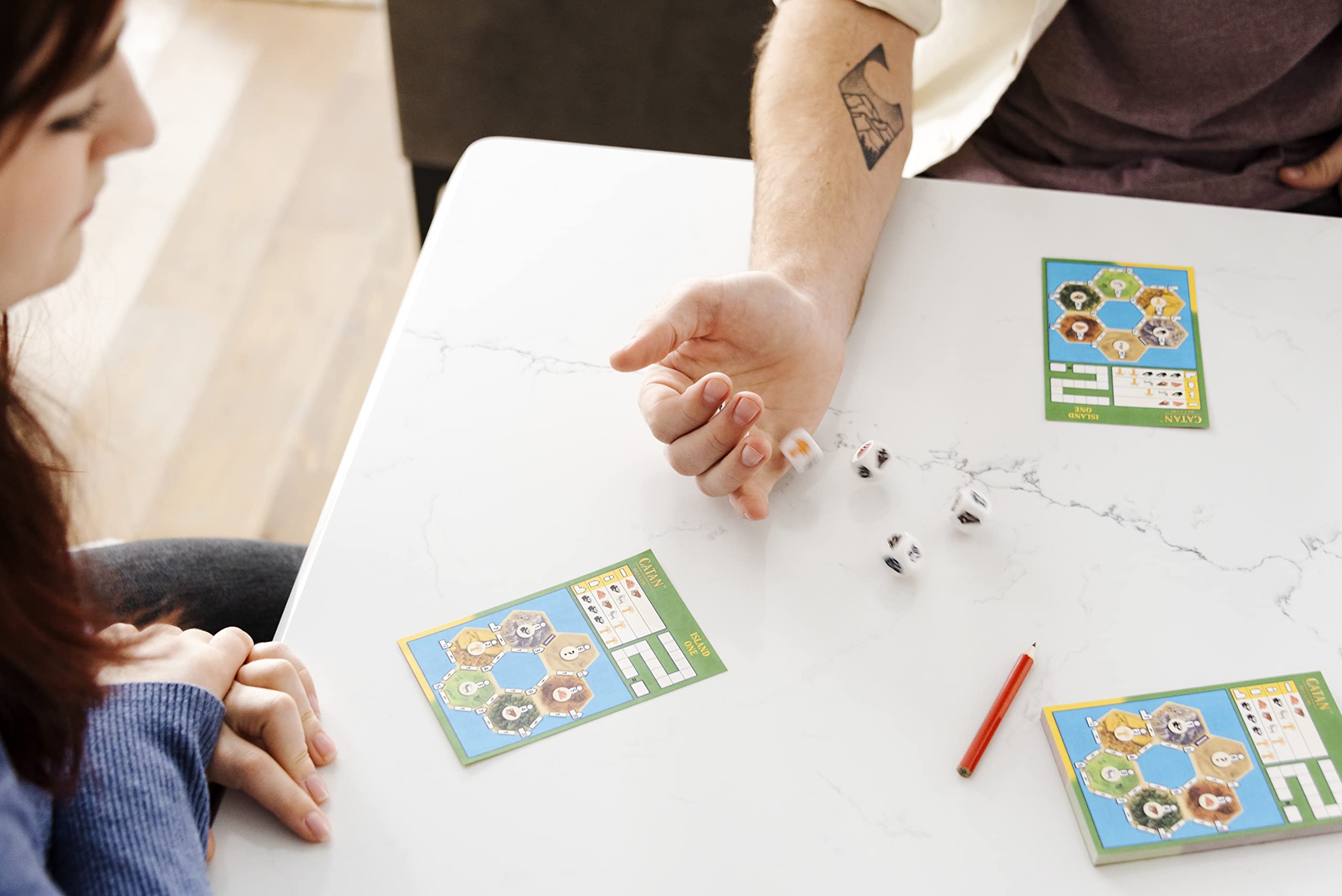CATAN Dice Game 15-30 minute play for busy evenings.