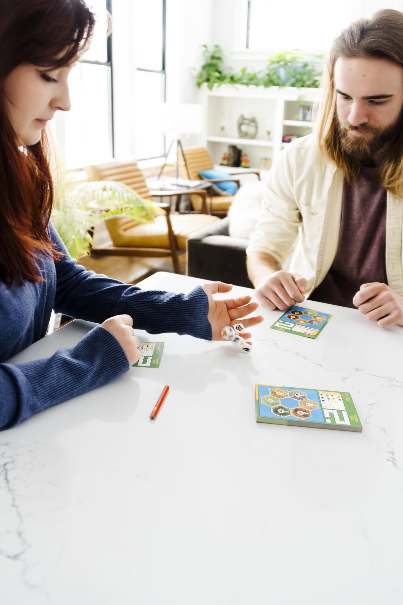 CATAN Dice Game travel-friendly design suited for on-the-go adventures.