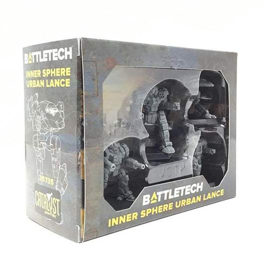 Catalyst Battletech Inner Sphere Urban Lance miniature set ready for action.