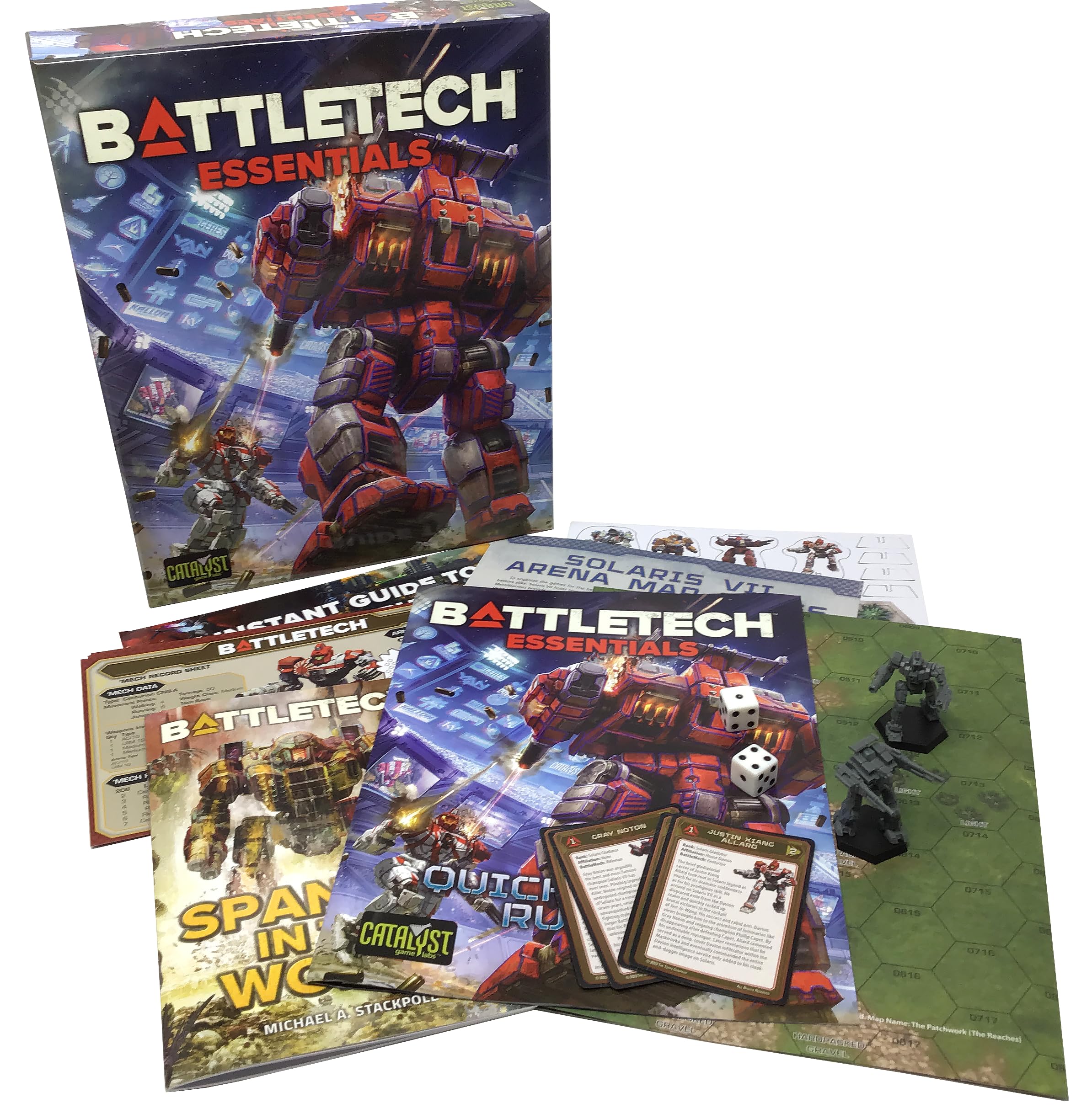 Catalyst Game Labs BattleTech Essentials map sheet with double-sided arenas