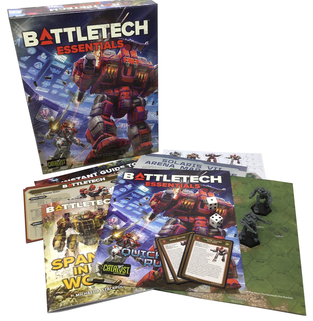 Catalyst Game Labs BattleTech Essentials map sheet with double-sided arenas