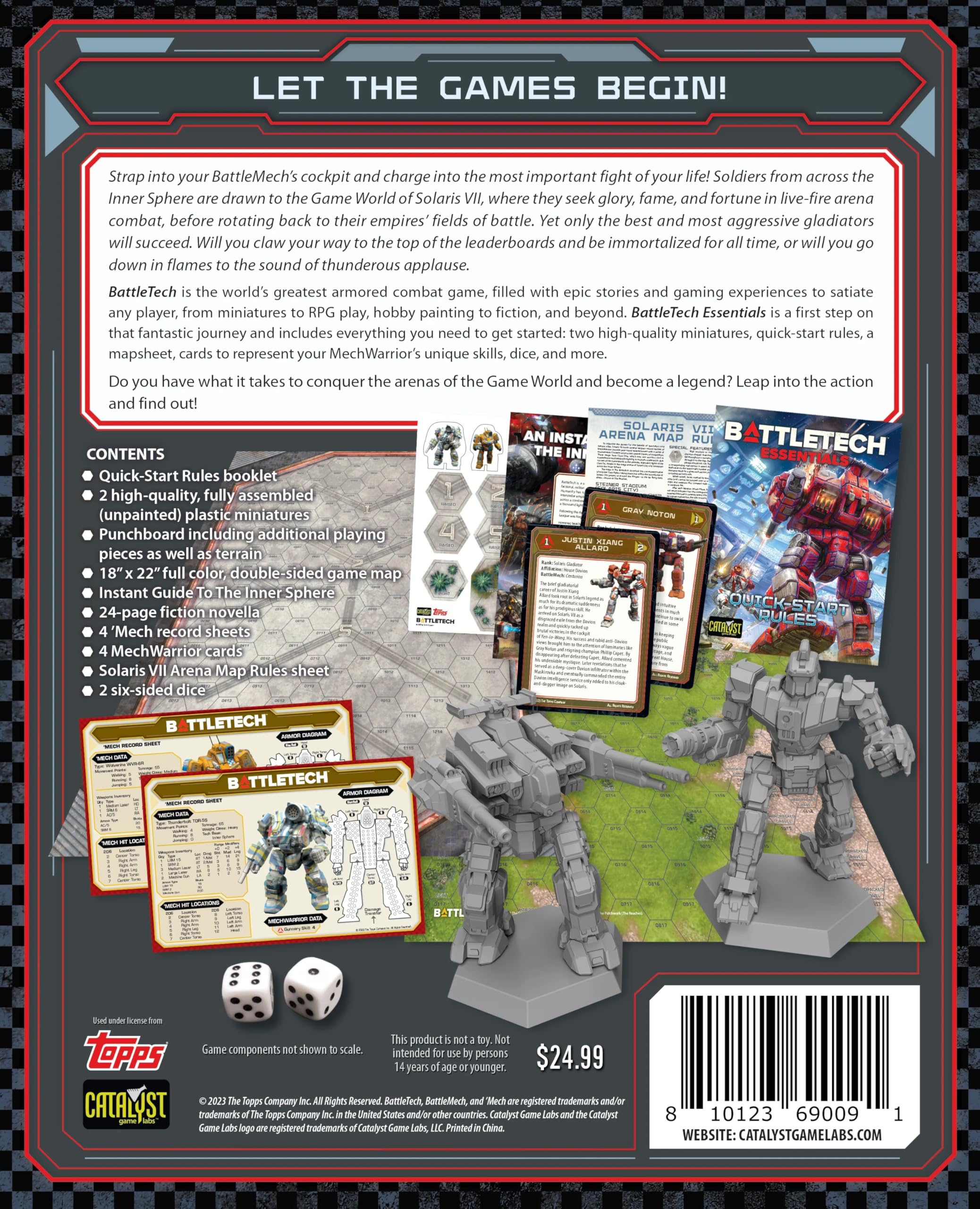 Catalyst Game Labs BattleTech Essentials skill cards customize Mech Warriors