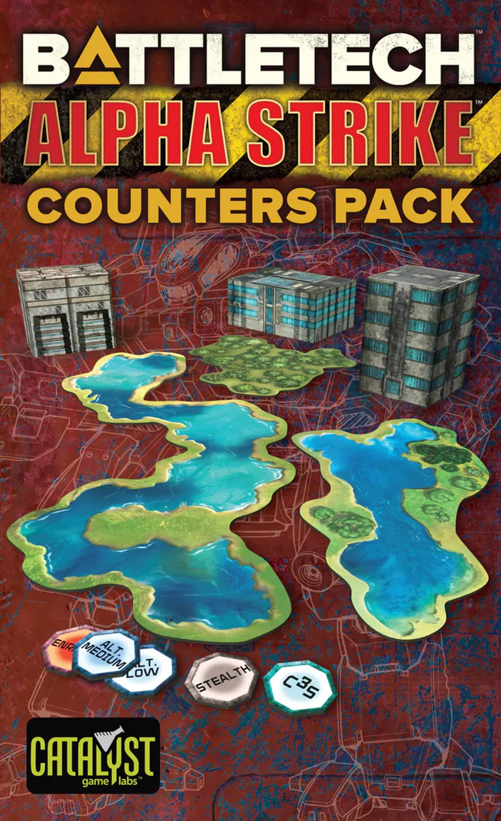 Catalyst Game Labs BattleTech tabletop scene with counters enhances immersion and play