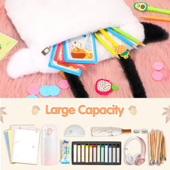 CatchCute cow plush bag storage space fits snacks and small toys