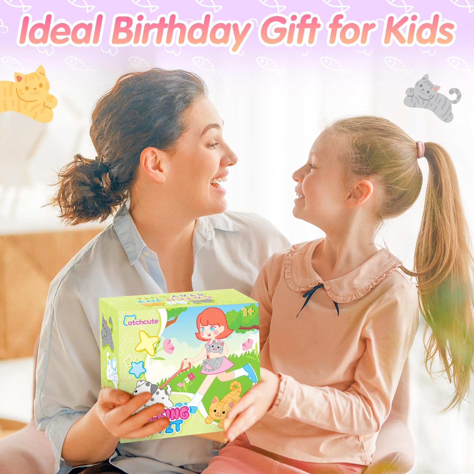 CatchCute plush cat gift-ready companion for kids' birthdays and holidays