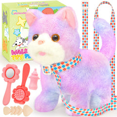 CatchCute plush cat on a leash for outdoor pretend play and exploration