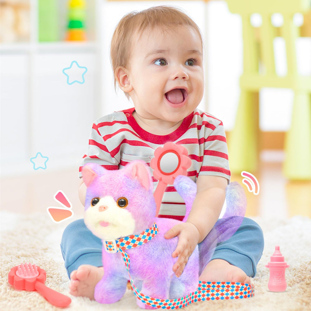 CatchCute plush cat uses soft non-toxic material for safe hugs