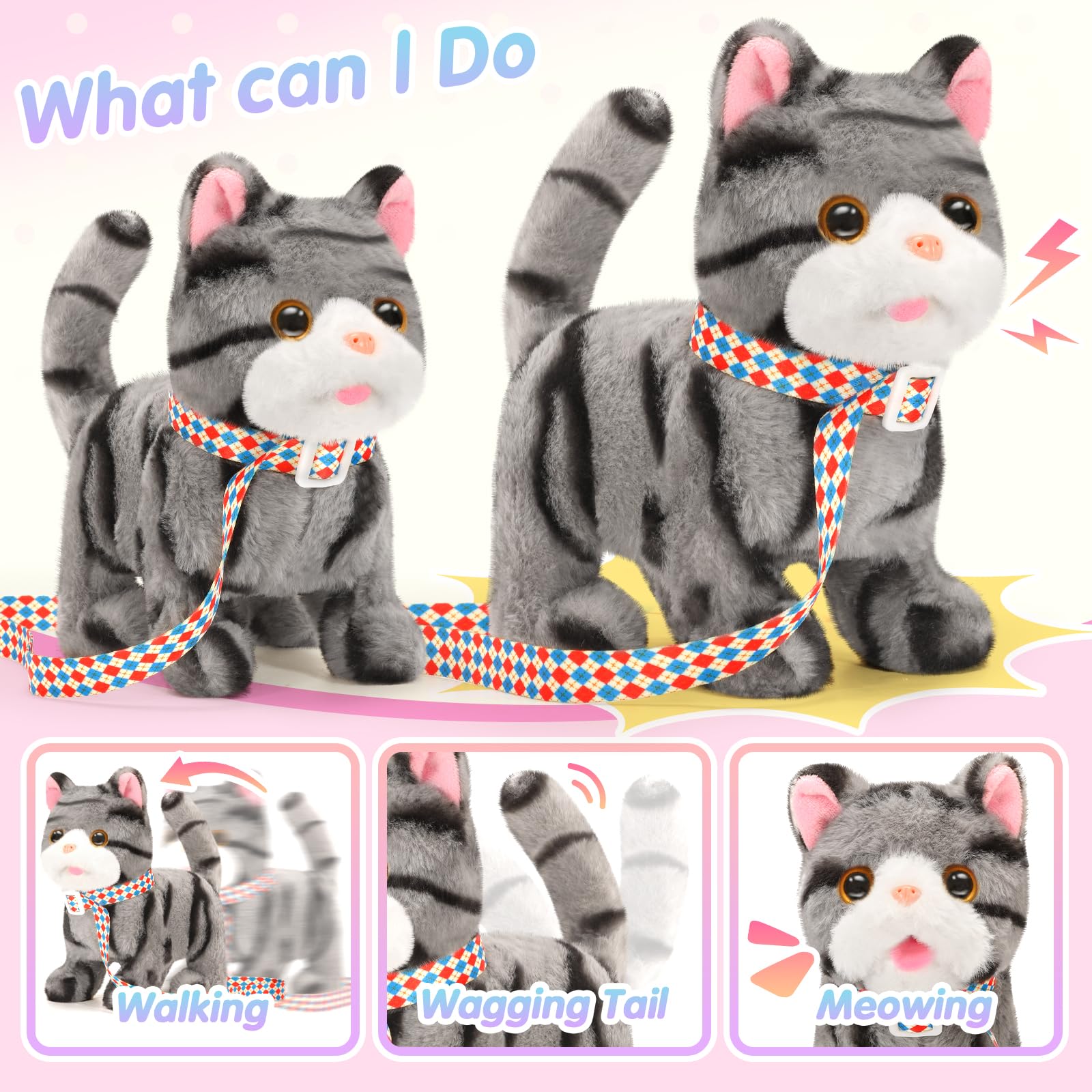 CatchCute plush cat toy accessories help spark imaginative scenarios