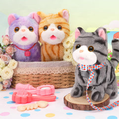 CatchCute plush cat toy meowing realistically enhances pretend pet experiences