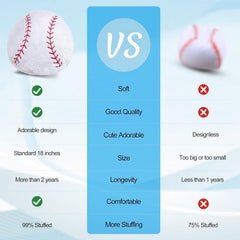 CatchStar baseball pillow ideal kid room decor and playtime buddy.