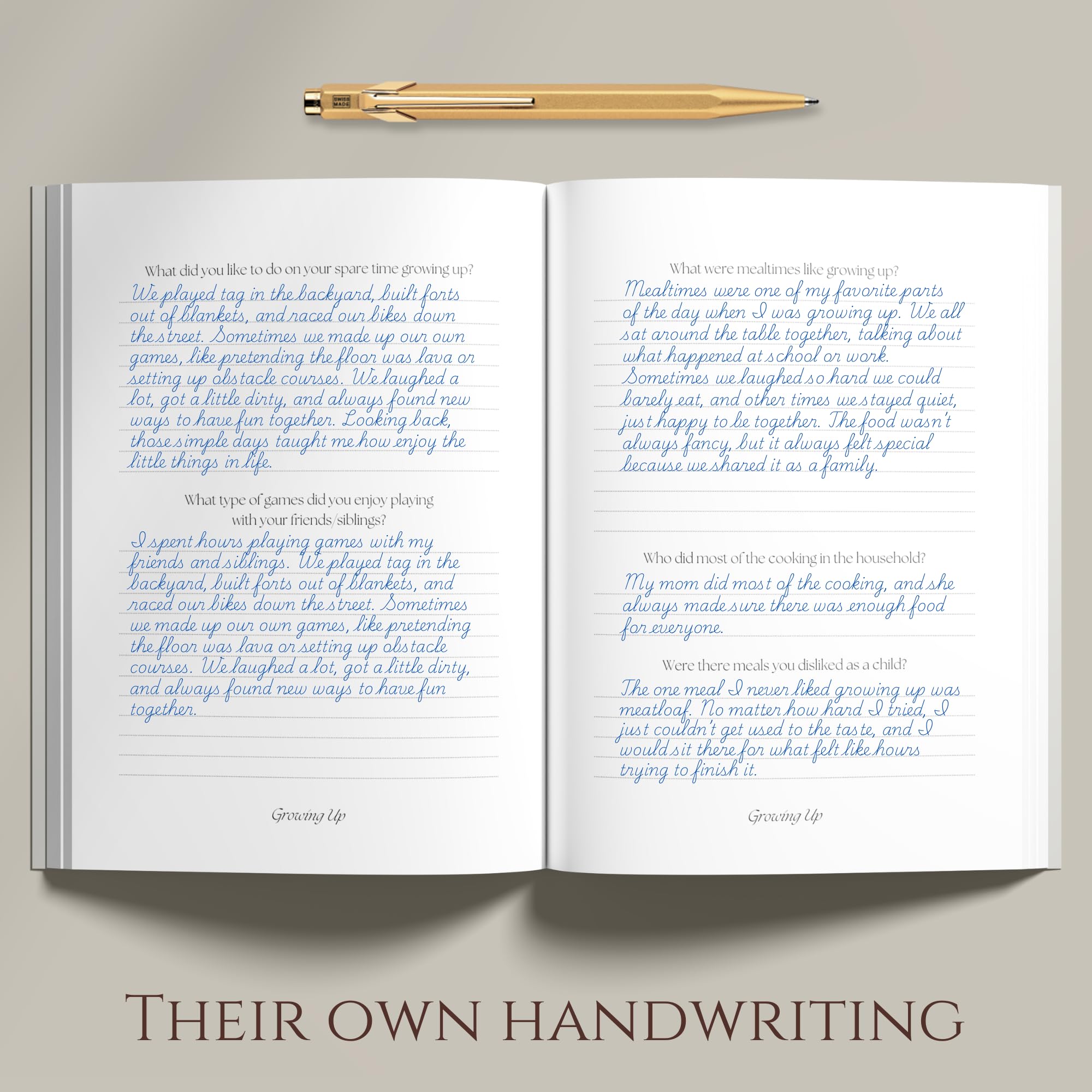 CatchYourDreams Dad's Life Story Journal with gold-foil title elevates gift-worthy presentation
