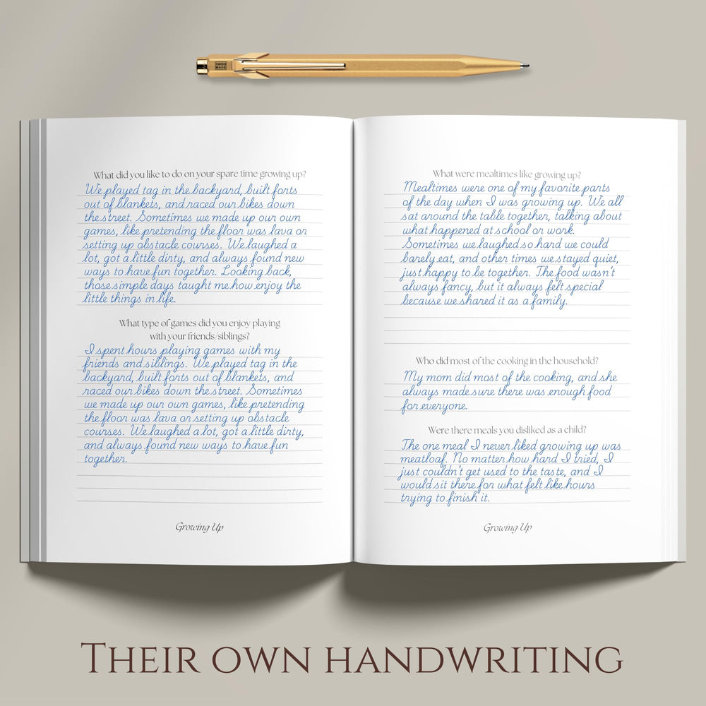 CatchYourDreams Dad's Life Story Journal with gold-foil title elevates gift-worthy presentation
