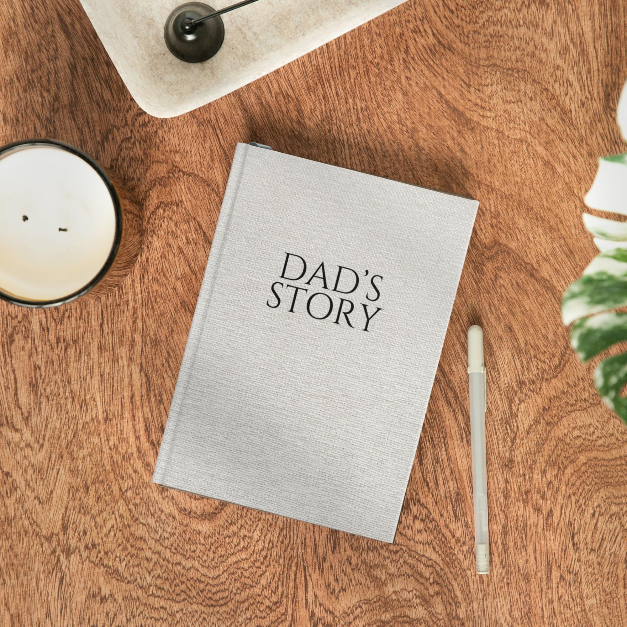 CatchYourDreams Dad's Life Story Journal linen cover ready to endure generations as a keepsake