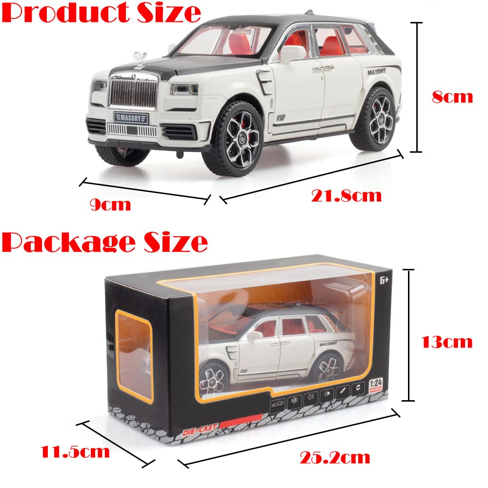 Catovie Rolls-Royce Cullinan 1/24 pull-back action for desk play