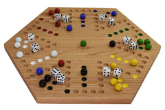 Cauff solid oak double-sided board hand-painted detail enhances visual appeal