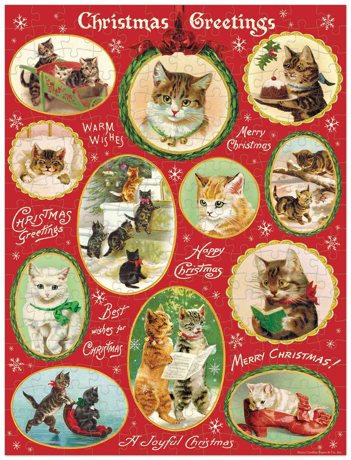 Cavallini & Co finished puzzle image size 10.5 x 14 inches offering decorative display possibilities
