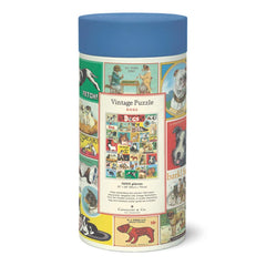 CAVANILLI & CO Cavallini dogs puzzle in progress demonstrates calming, screen-free recreation.