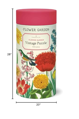 CAVANILLI & CO. Cavallini Flower Garden finished 20x28 puzzle size for display or frame