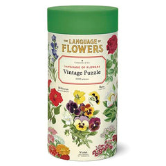 Cavallini and Co language of flowers puzzle cover art inspires focused play.
