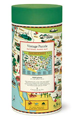 Cavallini Papers & Co. National Parks Map tube packaging, secure storage during travel.