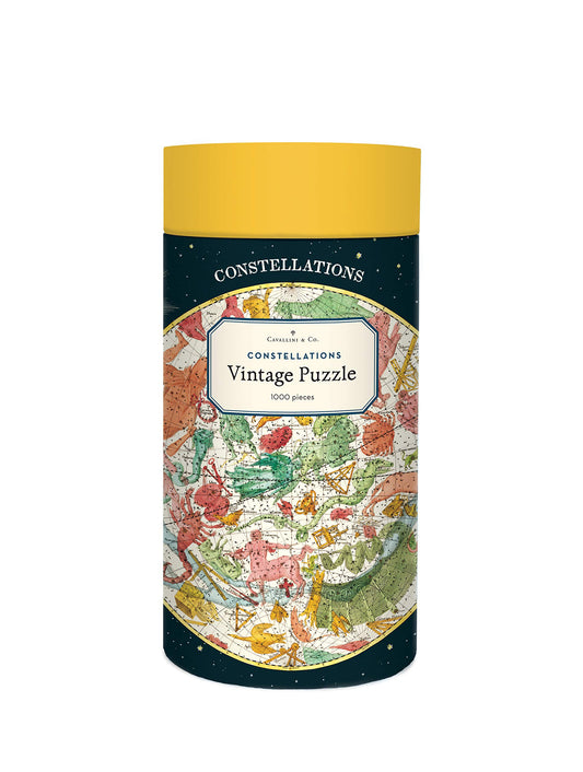 CAVANILLI & CO Constellations puzzle in a protective tube, ideal for gifting.