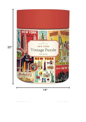 CAVANILLI CO New York City collage puzzle completed size ready to frame.