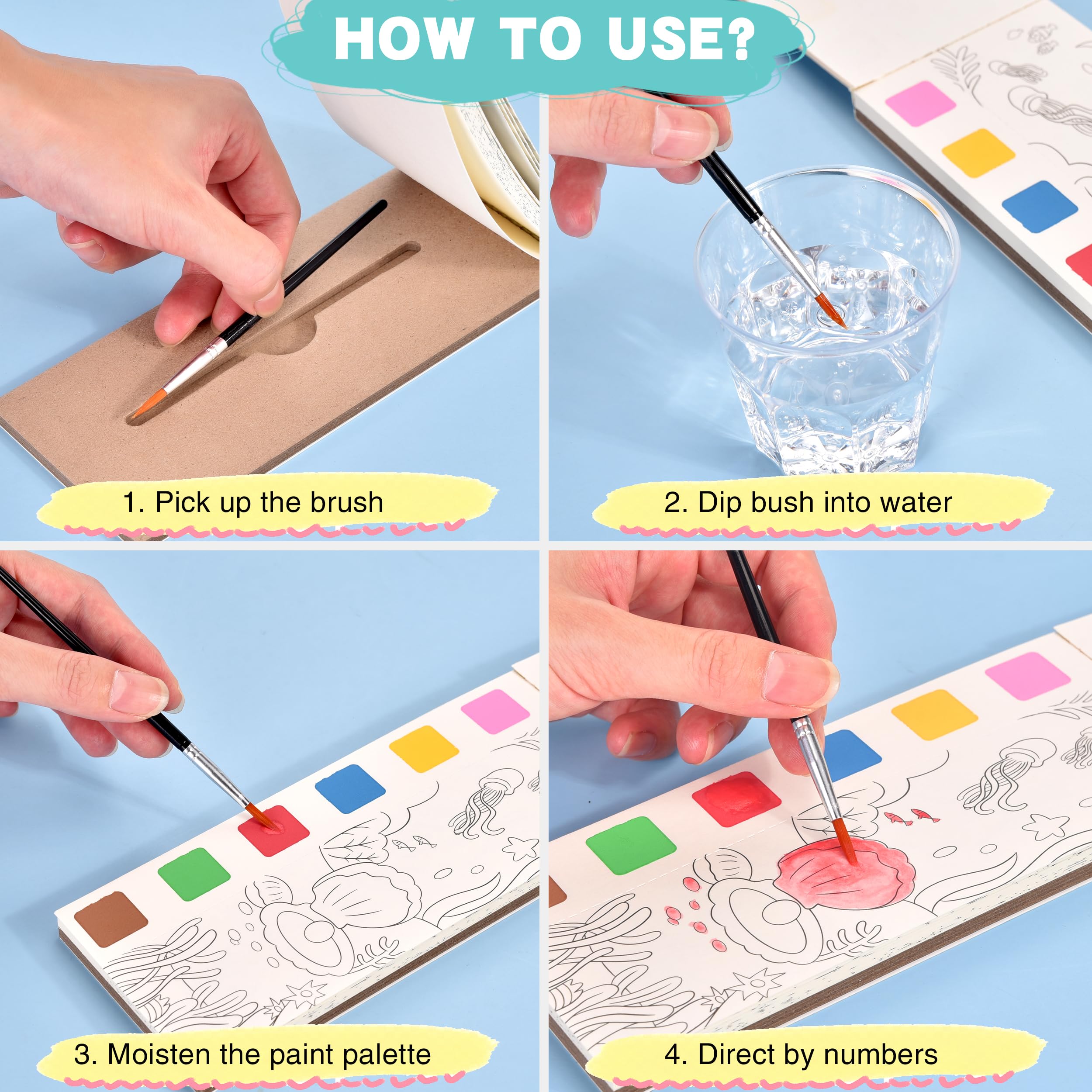 Cavnewt travel watercolor kit in a bag highlights portability for on-the-go art.