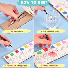 Cavnewt travel watercolor kit in a bag highlights portability for on-the-go art.