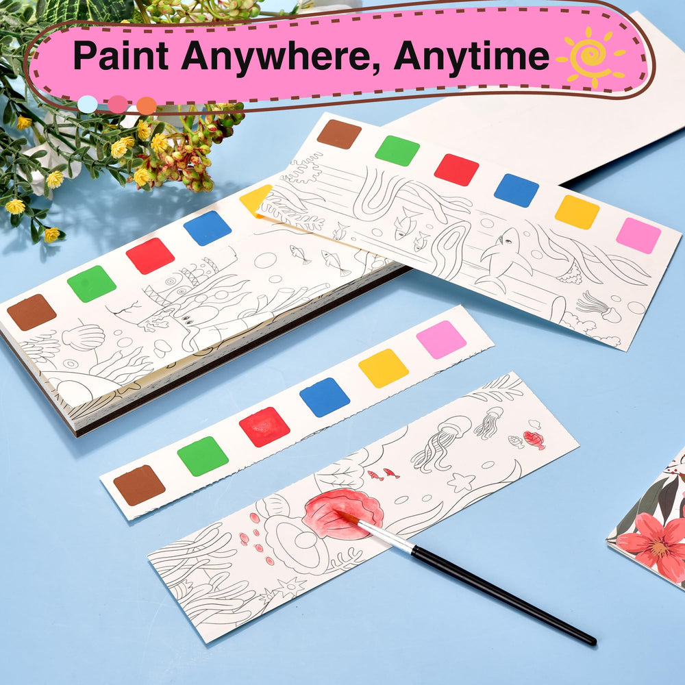 Cavnewt watercolor blocks with water mix demonstration emphasizes ease of use.