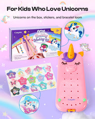 Caydo Unicorn Bracelet Maker colorful threads spread for vibrant designs