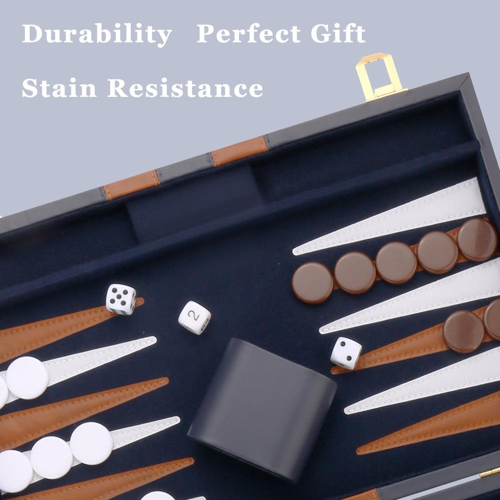 CAYOULR leatherette decoration adds refined look and durable edges.