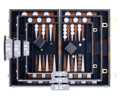 CAYOULR travel-compact backgammon set stays organized during trips.