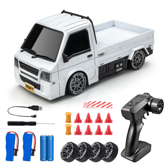 Cayrzeth 1/24 RC drift car body with durable PVC shell for indoor and outdoor use