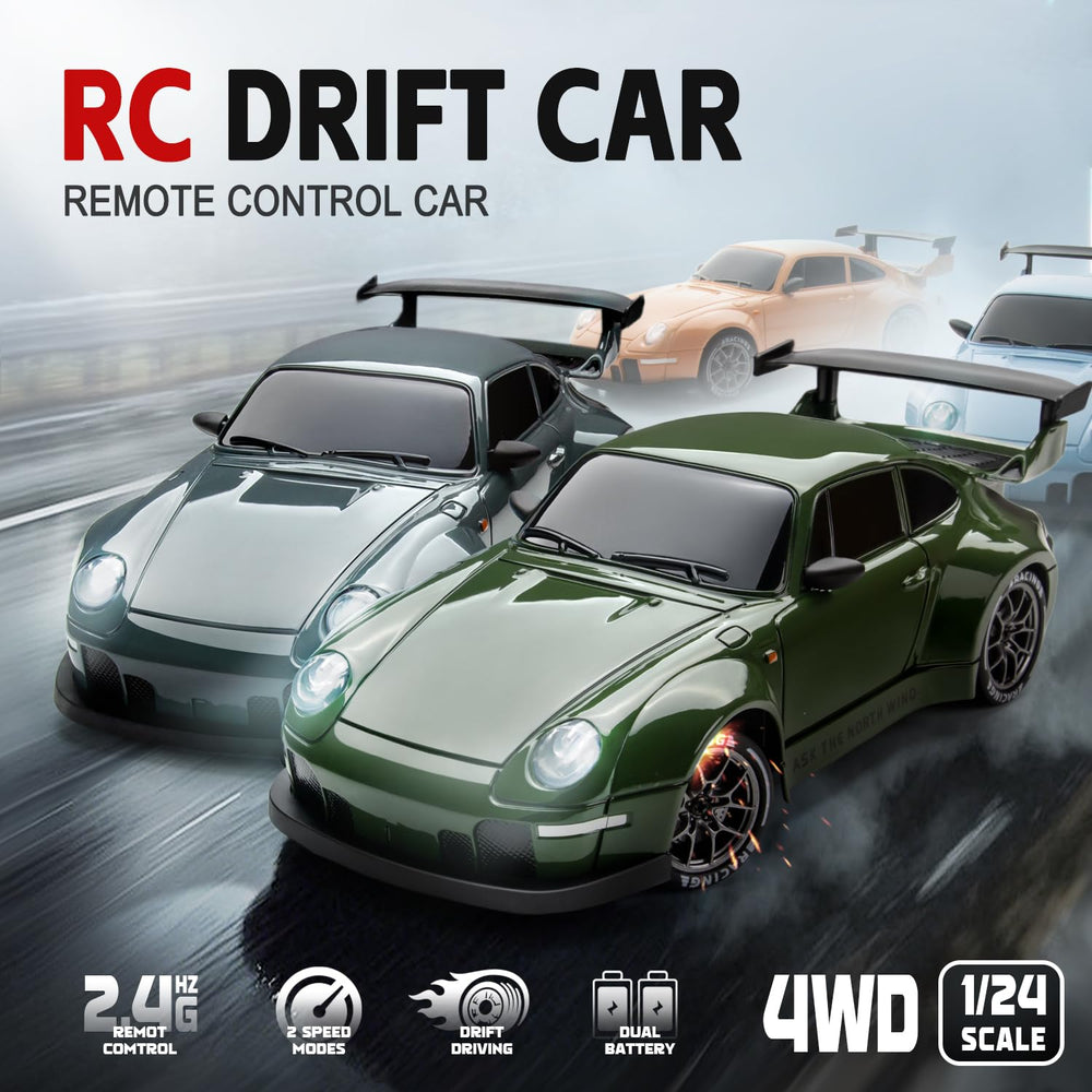Cayrzeth RC drift car remote control for precise steering and racing