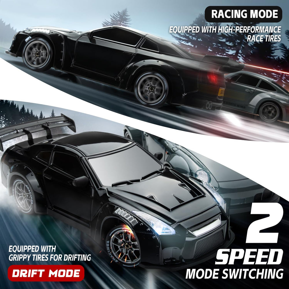 Cayrzeth RC drift car dual 500mAh batteries enable longer play and quick swaps.