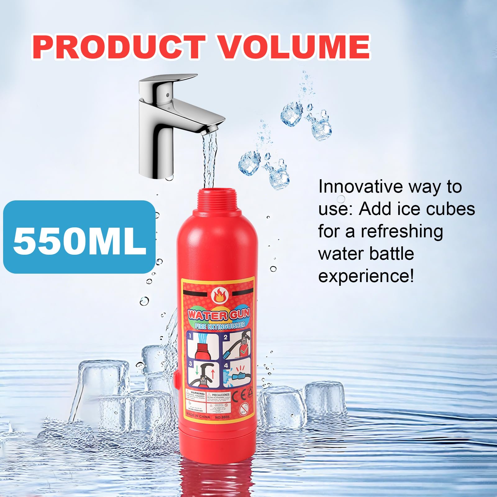CAZOYEE fire-extinguisher design toy sparks imaginative pretend play.