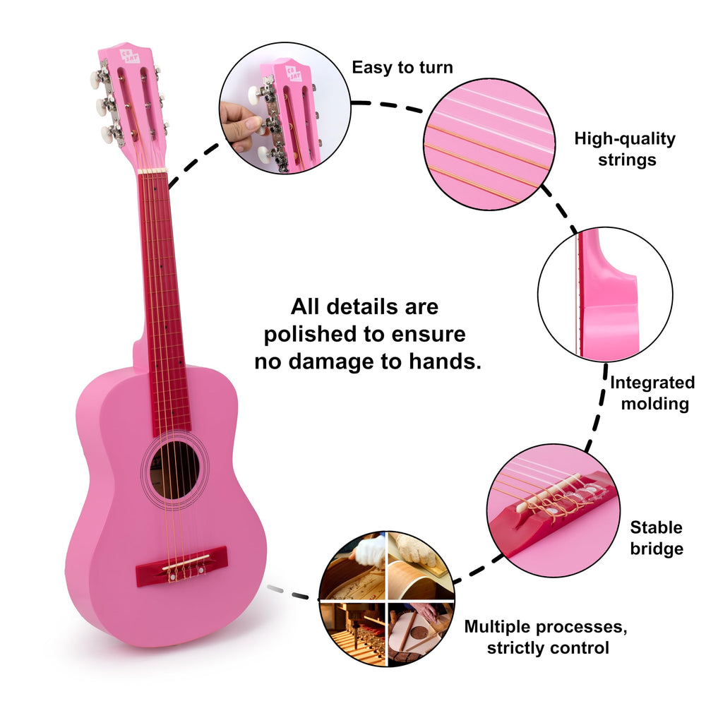 CB SKY 30-Inch Classical Guitar child practicing and enjoying music