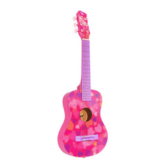 CB SKY heart-design 30in pink guitar, side view, invites creative play